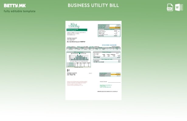 Сметка за комунални услуги за деловна соработка во САД Северна Дакота Нодак Елек